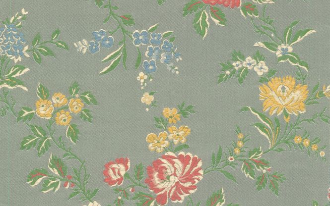 Hovedbilde Brokade Atlantis Lampas, blå