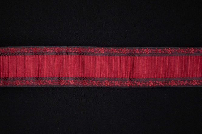 Hovedbilde Rynkebånd 48 mm rødt/sort