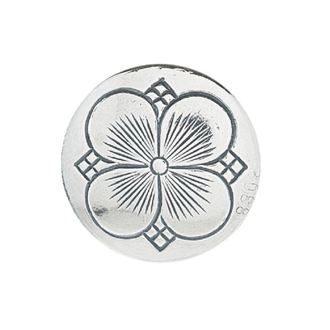 Hovedbilde Kløverknapp 19 mm, lang hempe