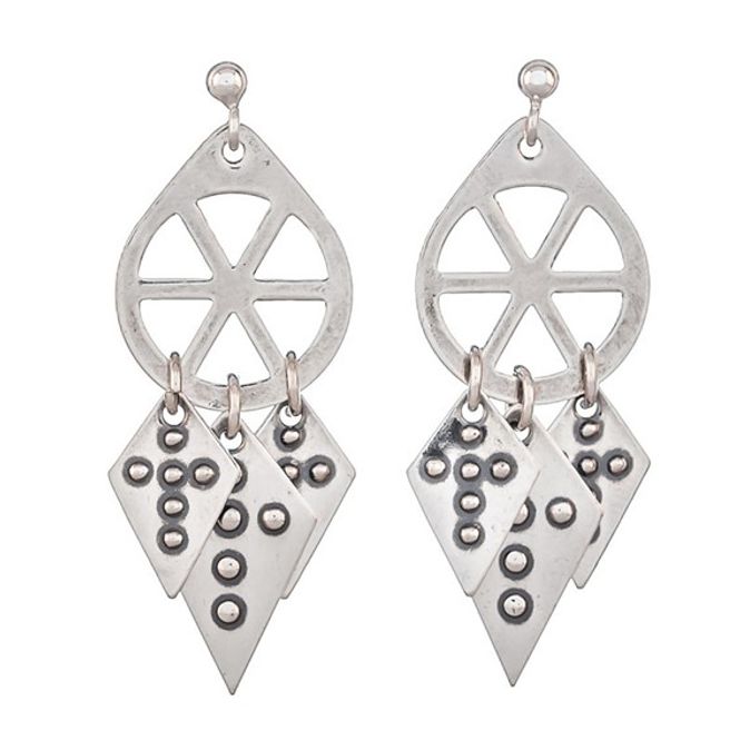 Hovedbilde Ørepynt Trøndelag, 4,5 cm, oksidert