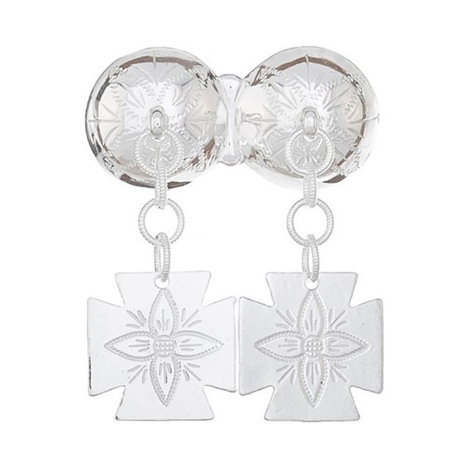 Hovedbilde Halsknapp gravert Rogaland, hvit