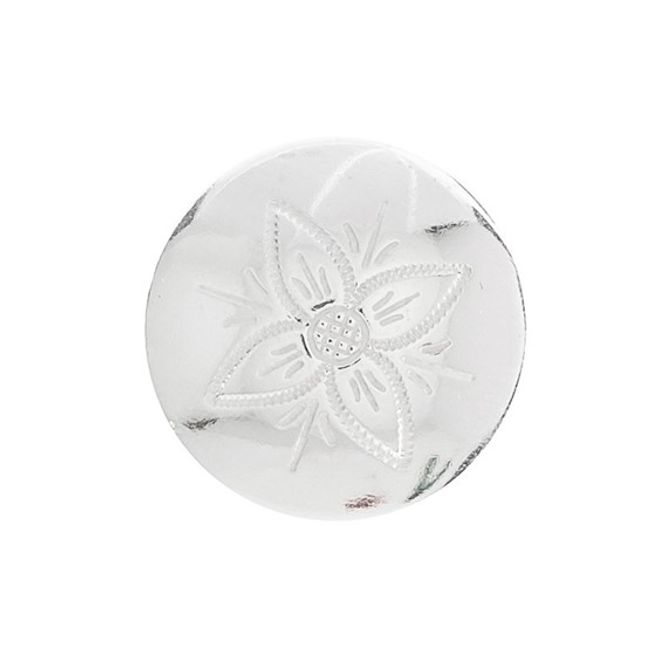 Hovedbilde Knapp gravert 19 mm Rogaland, hvit