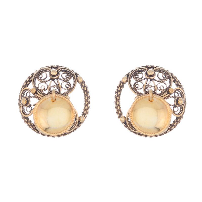 Maljer filigran med lauv Telemark antikkforgylt