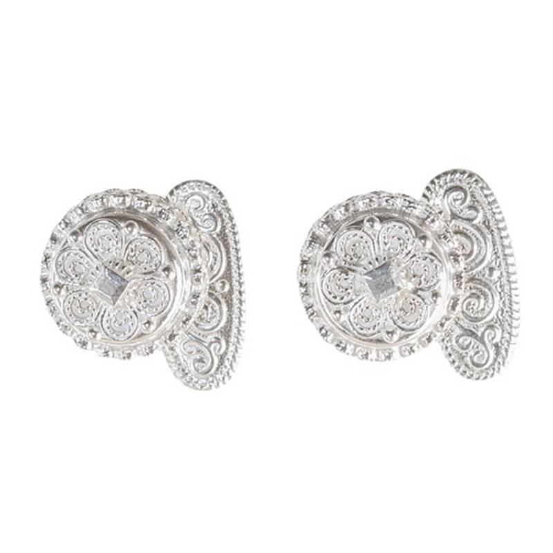 Mansjettknapper Agder, hvite