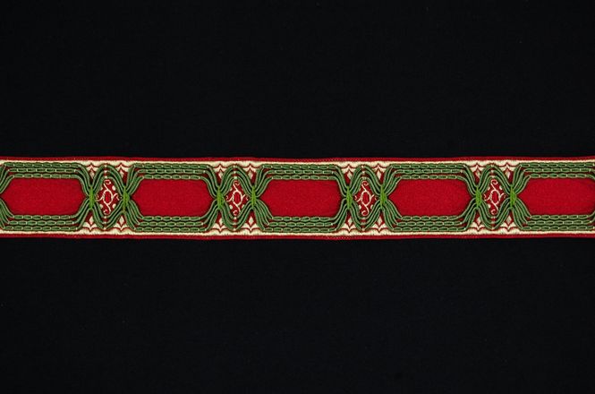 Hovedbilde Bånd 38 mm rødt/grønt/gult