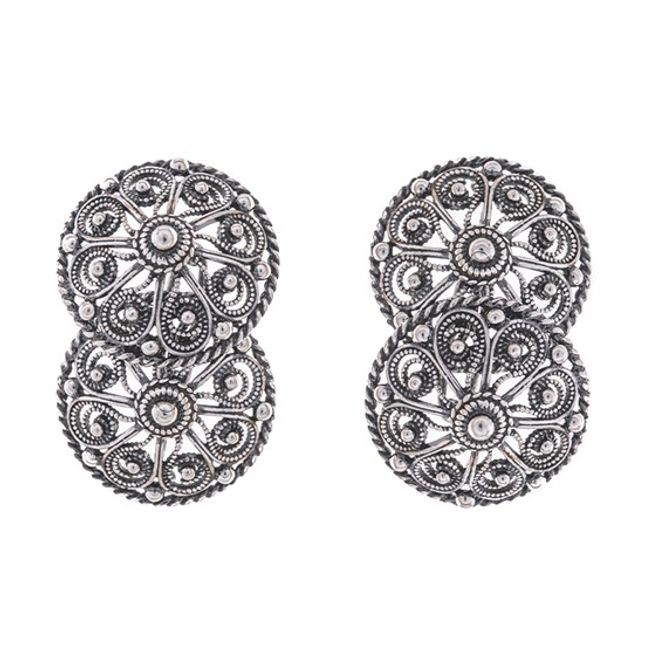 Hovedbilde Mansjettknapper dobble, oksidert