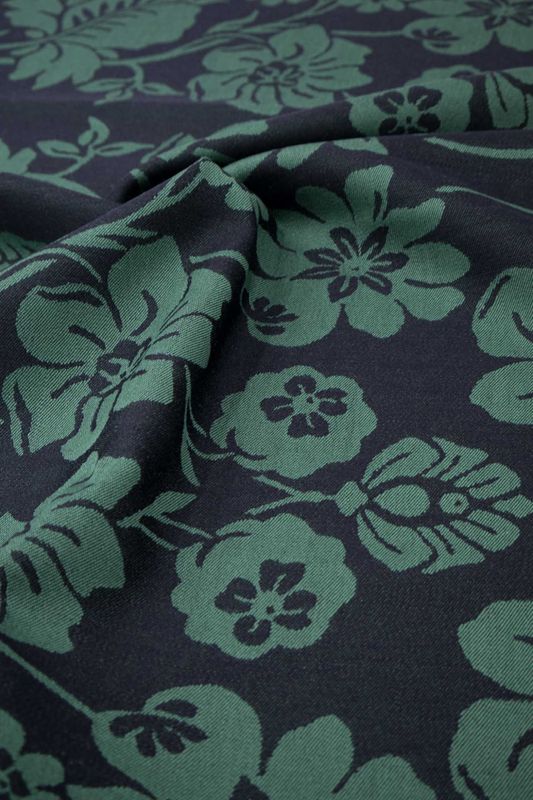 Ulldamask to-farget blå/grønn