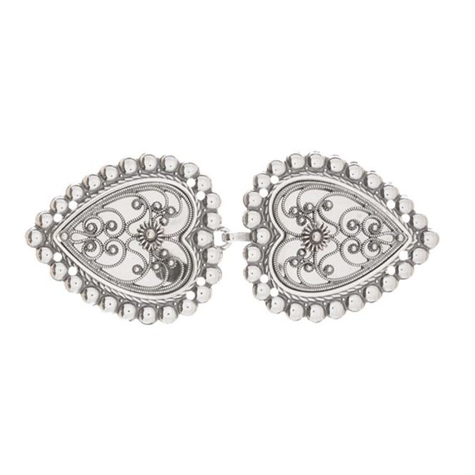 Hovedbilde Kepspenne med kruser, oksidert, syhull