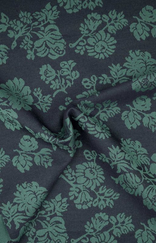 Ulldamask 1700-talls blå/grønn