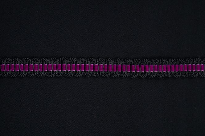 Hovedbilde Agraman med fløyelsbånd 25 mm sort/lilla